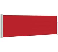 vidaXL Marquise latérale extensible 100x300 cm rouge
