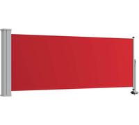 vidaXL Marquise latérale extensible 100x300 cm rouge