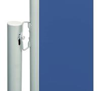 vidaXL Marquise latérale extensible 117x600 cm Bleu