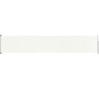 vidaXL Marquise latérale extensible 117x600 cm Crème