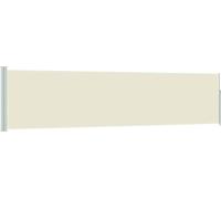 vidaXL Marquise latérale extensible 120×500 cm Crème