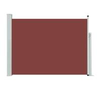 vidaXL Marquise latérale extensible 120×500 cm Marron