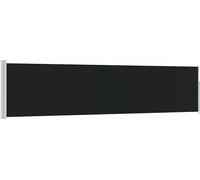 vidaXL Marquise latérale extensible 120×500 cm Noir