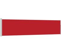 vidaXL Marquise latérale extensible 120×500 cm rouge