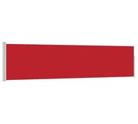 vidaXL Marquise latérale extensible 120Ã500 cm rouge