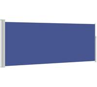 vidaXL Marquise latérale extensible 120x300 cm Bleu