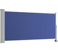 vidaXL Marquise latérale extensible 120x300 cm Bleu