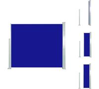 vidaXL Marquise latérale extensible 120x300 cm Bleu - Parasols & Protection solaire