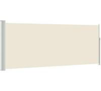 vidaXL Marquise latérale extensible 120x300 cm Crème