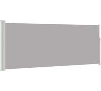 vidaXL Marquise latérale extensible 120x300 cm Gris