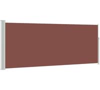 vidaXL Marquise latérale extensible 120x300 cm Marron