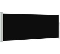 vidaXL Marquise latérale extensible 120x300 cm Noir