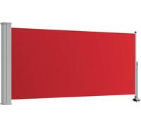 vidaXL Marquise latérale extensible 120x300 cm rouge