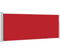 vidaXL Marquise latérale extensible 120x300 cm rouge