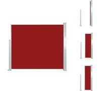 vidaXL Marquise latérale extensible 120x300 cm Rouge - Parasols & Protection solaire