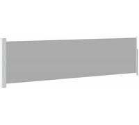 vidaXL Marquise latérale extensible 140×500 cm Gris