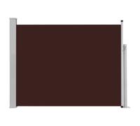 vidaXL Marquise latérale extensible 140×500 cm Marron
