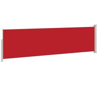 vidaXL Marquise latérale extensible 140×500 cm rouge