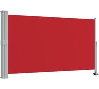 vidaXL Marquise latérale extensible 140 x 300 cm rouge