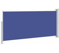 vidaXL Marquise latérale extensible 140x300 cm Bleu