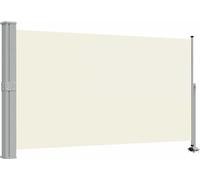 vidaXL Marquise latérale extensible 140x300 cm Crème