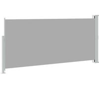 vidaXL Marquise latérale extensible 140x300 cm Gris