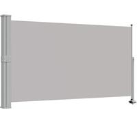 vidaXL Marquise latérale extensible 140x300 cm Gris