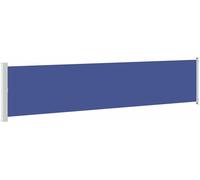 vidaXL Marquise latérale extensible 140x600 cm Bleu