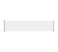 vidaXL Marquise latérale extensible 140x600 cm Crème