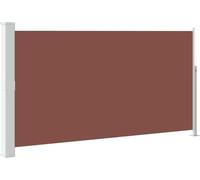 vidaXL Marquise latérale extensible 160x300 cm Marron