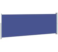 vidaXL Marquise latérale extensible 160x500 cm Bleu