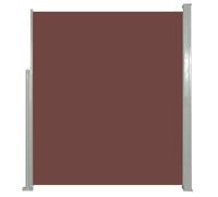vidaXL Marquise latérale extensible 160x500 cm Marron