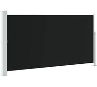 vidaXL Marquise latérale extensible 170×300 cm Noir