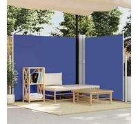 vidaXL Marquise latérale extensible 170x1200 cm Bleu