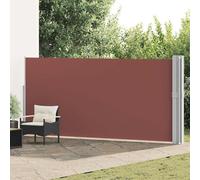 vidaXL Marquise latérale extensible 170x1200 cm Marron