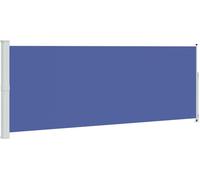 vidaXL Marquise latérale extensible 180x500 cm Bleu