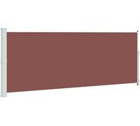 vidaXL Marquise latérale extensible 180x500 cm brun
