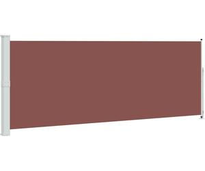 vidaXL Marquise latérale extensible 180x500 cm brun