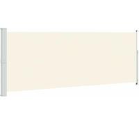vidaXL Marquise latérale extensible 180x500 cm Crème