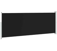 vidaXL Marquise latérale extensible 180x500 cm Noir