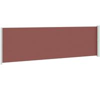 vidaXL Marquise latérale extensible 180x600 cm brun