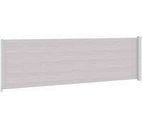 vidaXL Marquise latérale extensible 180x600 cm Gris