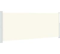 vidaXL Marquise latérale extensible 200x500 cm Crème