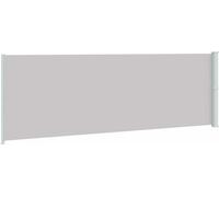 vidaXL Marquise latérale extensible 200x600 cm Gris