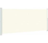 vidaXL Marquise latérale extensible 220x500 cm Crème