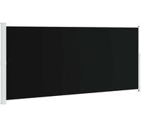 vidaXL Marquise latérale extensible 220x500 cm Noir