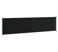 vidaXL Marquise latérale extensible 600x160 cm Noir