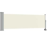vidaXL Marquise latérale extensible 80×300 cm Crème