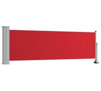 vidaXL Marquise latérale extensible 80×300 cm rouge