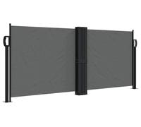 vidaXL Marquise latérale extensible Anthracite 100x1000 cm